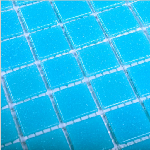Мозаика стеклянная Simple blue (на бумаге) 327*327 мм
